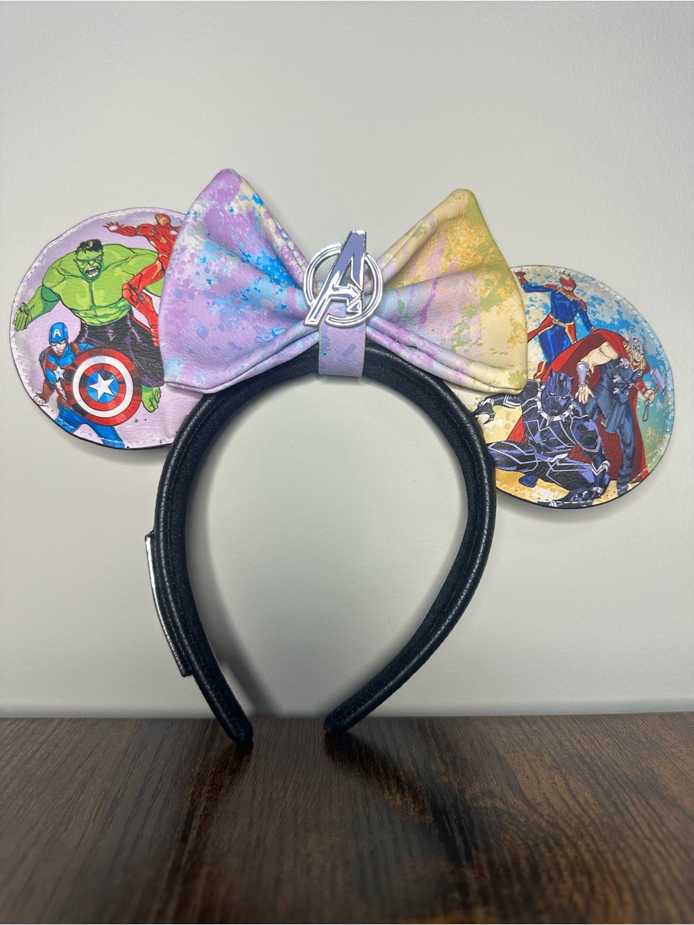 Marvel Kids Pastel Avengers Bow Mickey or Minnie Ear Headband
